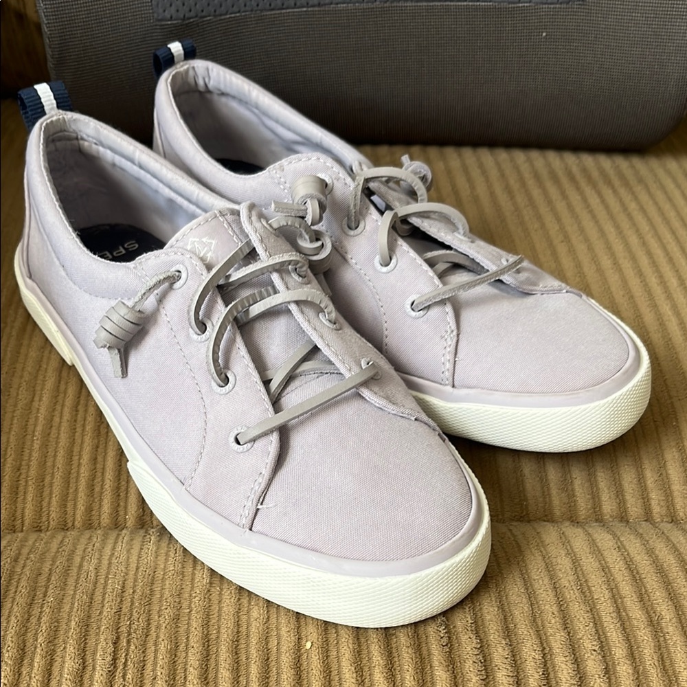 Sperry Light Grey Canvas Sneakers